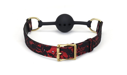 Liebe Seele - Victorian Garden Ball Gag - Red photo