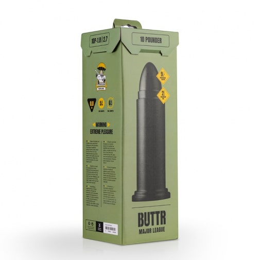 BUTTR - 10 Pounder Dildo - Black photo