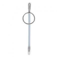 Blue Line - Catheter Plug w Ring - White photo