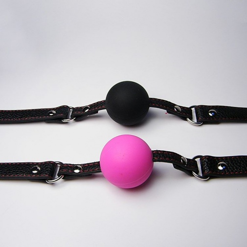 XFBDSM - Silicone Ball Gag - Pink photo