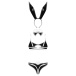 Obsessive - Night Bunny Costume 4 pcs - Black - L/XL photo-8