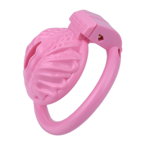 FAAK - Resin Pussy Chastity Cage - Pink 照片