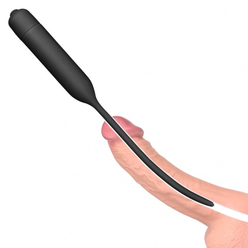 Lovetoy - Silicone Vibrating Urethral Dilator - Black photo
