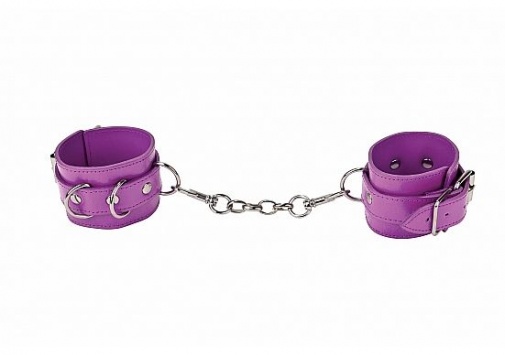 Shots - Leather Cuffs - Purple photo