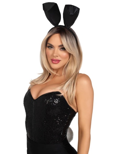 Leg Avenue - Bunny Costume Kit 2pcs - Black photo