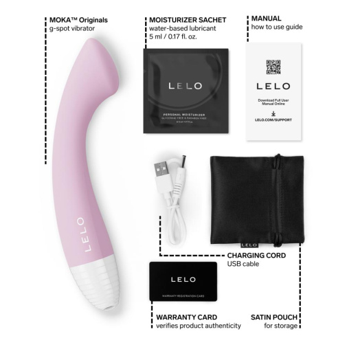 Lelo - Moka Originals APP G-Spot Vibrator - Soft Pink 照片