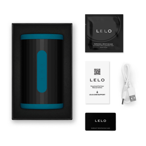 Lelo - F2S Double Sonic AI Stamina Trainer Stroker - Teal photo