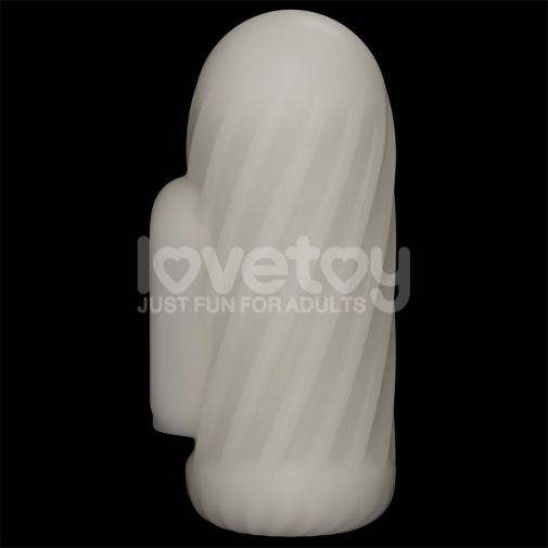 Lovetoy - Knights 柔軟震動陰莖套 - 螺旋紋 照片