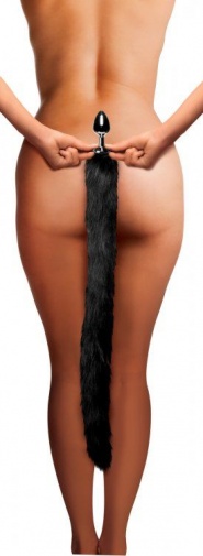 Tailz - Extra Long Midnight Mink Tail Anal Plug - Black photo