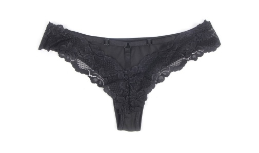 Ohyeah - Lace Hollow Out Panty - Black - XL 照片