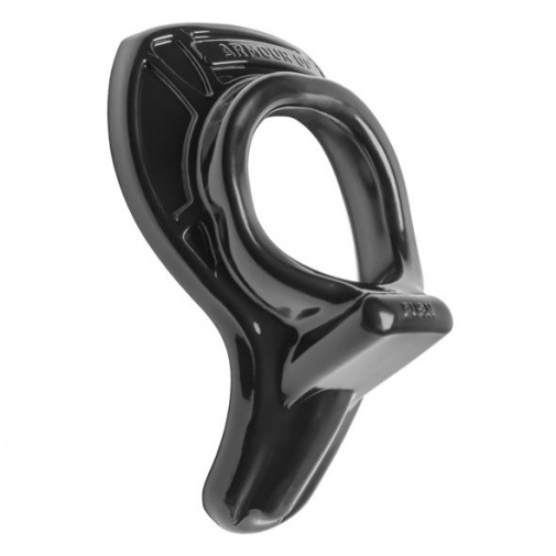 Perfect Fit - Armour Push Cock Ring - Black photo