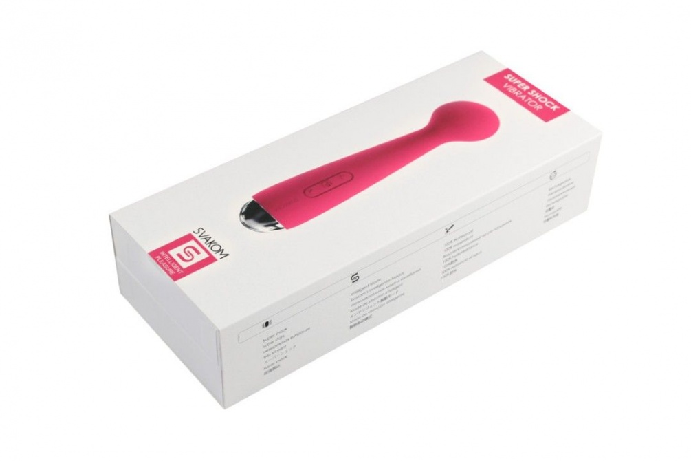 Mini Emma is a powerful smaller version of our popular wand ... SVAKOM - Mini Emma Wand Vibrator - Plum Red photo-18