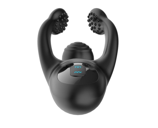 Secwell - Triple Tapping Penis Vibrator - Black photo