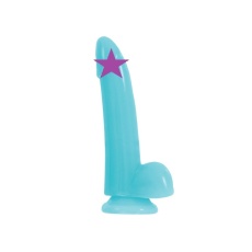 NS Novelties - 5" Firefly Smooth Glowing Dildo - Blue photo