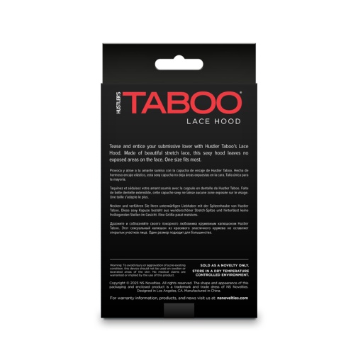 NS Novelties - Taboo Lace Hood - White photo