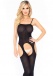 Leg Avenue - Suspender Crotchless Bodystocking - Black photo-4