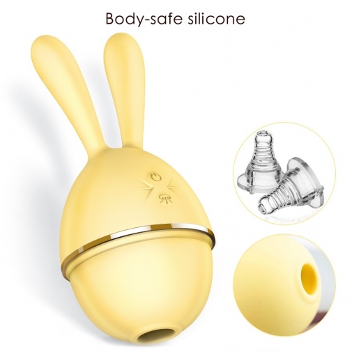 Erocome - 天兔座 兔子陰蒂吸吮器 - 黃色 照片