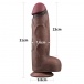 Lovetoy - 12" XXL Dual Layered Cock - Brown photo-9