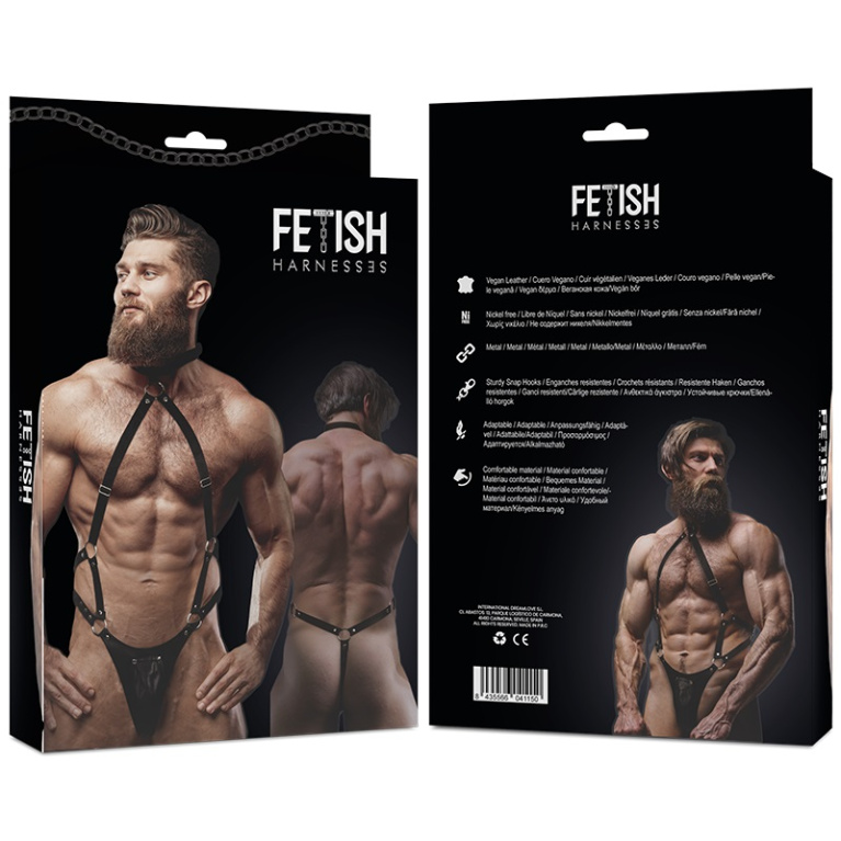 Fetish Submissive - Jock Strap Male Harness - Black photo