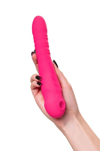 JOS - Cotox Vibrator w Vacuum Stimulator - Pink photo