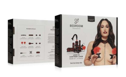 Bedroom Fantasies - Lace Look SM Set 8pcs - Red photo