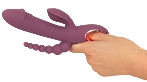 You2Toys - Slim Triple Plum Rabbit Vibrator - Purple 照片