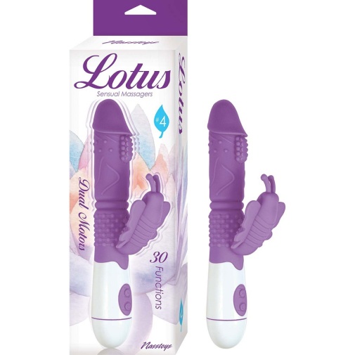 Nasstoys - Lotus #4 Rabbit Vibrator - Purple photo