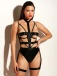 Oh La La Cheri - Lethal Harness Teddy - Black - M photo