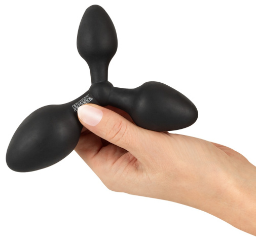 Black Velvets - Training Triple Butt Plug - Black photo