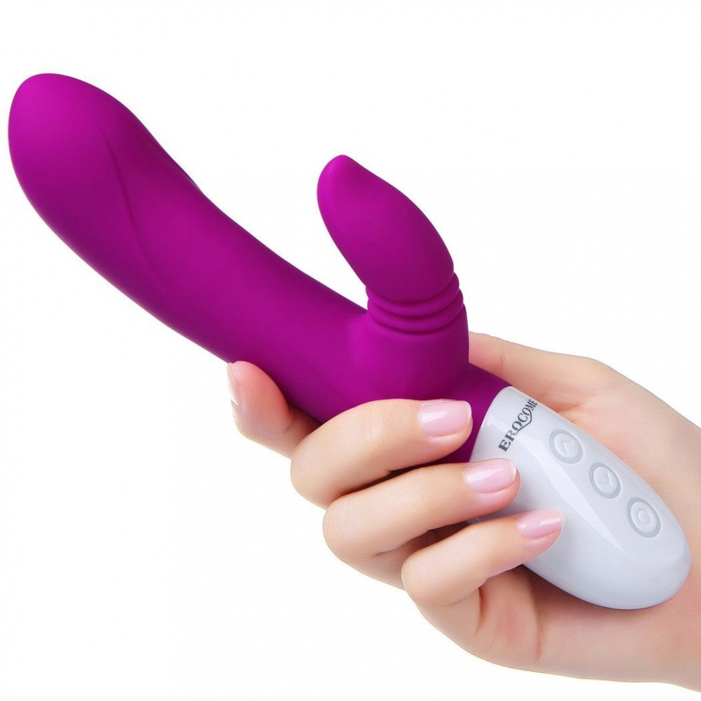 PEGASUS Pegasus licking double shock stick, simulation finge... Erocome - Pegasus - Deep Rose photo-3