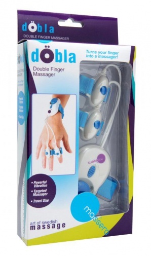 Massera - Dobla Double Finger Massager - Blue photo