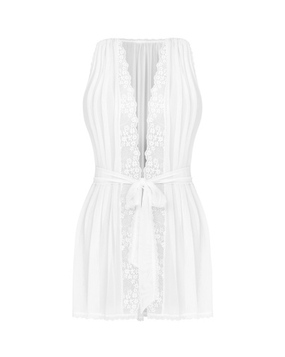 Obsessive - Heavenlly Peignoir - White - XL/2XL 照片