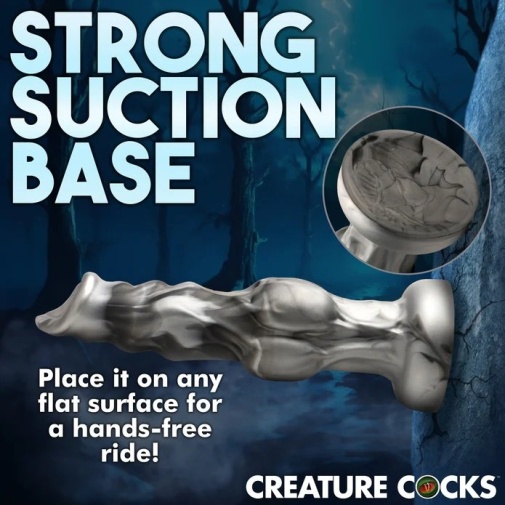 Creature Cocks - Night Prowler Dildo L - Grey photo