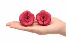 Teazers - Flower Vibro Nipple Clamps - Red photo