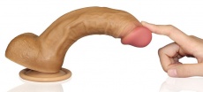 Lovetoy - 8" 双层自然仿真阳具 - 肉色 照片