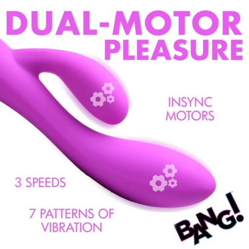 Bang! - 10X Flexible Rabbit Vibrator - Purple photo