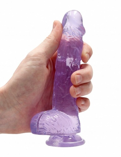 RealRock - 6" Realistic Dildo w Balls - Purple 照片