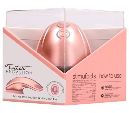 Innovation - Twitch Suction Vibrator - Rose Gold photo