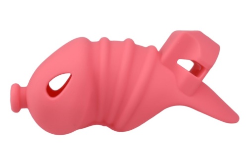 FAAK - Long Resin Chastity Cage - Red 照片