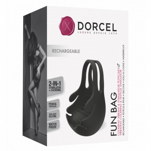 Dorcel - Fun Bag 睪丸震動器 - 黑色 照片