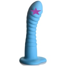 Simply Sweet - Ribbed Dildo - Blue photo