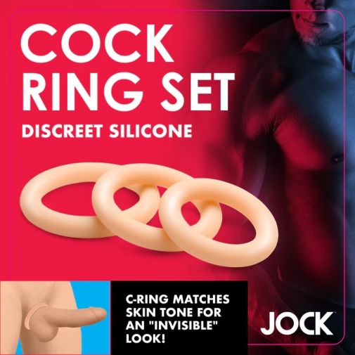 Jock - Cock Ring Set - Light photo