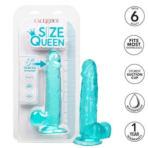 CEN - Size Queen 6" 仿真陽具 - 藍色 照片