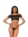 Allure - Off The Shoulders Top & G-String - Black - S/M photo