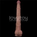 Lovetoy 16" 雙層皮膚矽膠製仿真陽具 大碼  - 肉色 照片-6