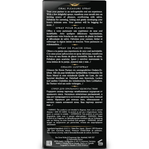 Shunga - Waves Pleasure Oral Spray Strawberry - 20ml photo