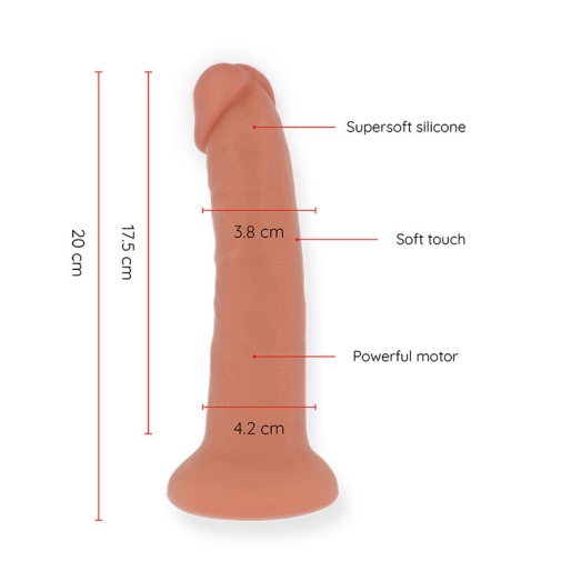 Oninder - Bogota App Controlled Dildo M - Flesh photo