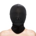 NS Novelties - Taboo Zipper Mouth Hood - Black photo