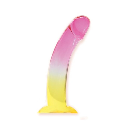 Icon Brands - Shades Jelly Dildo L - Pink/Yellow photo