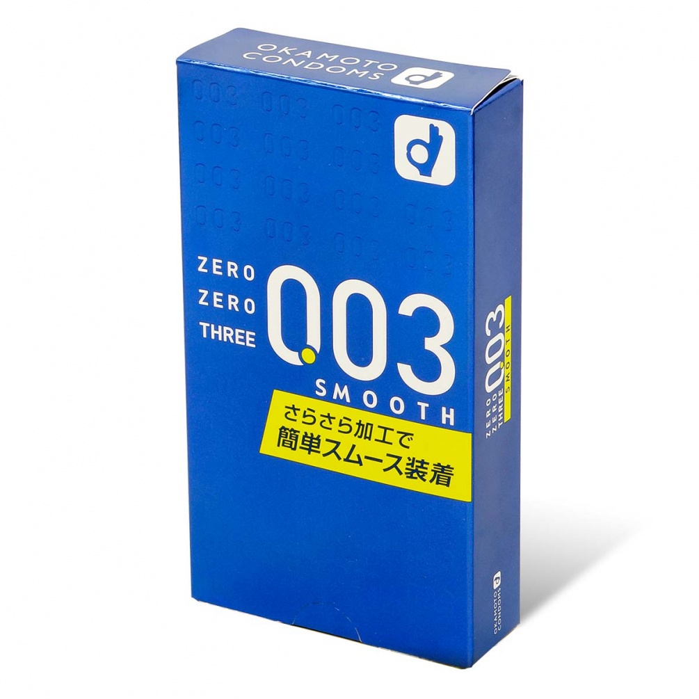 繼承零零三的超薄工藝,此產品加入粉末潤滑劑,觸摸過後,你必定為它過分的薄而吃驚!而且,因為是採用粉末潤滑劑,不會油滑亦易... Okamoto - 0.03 柔滑 (日本版) 10個裝 照片-2